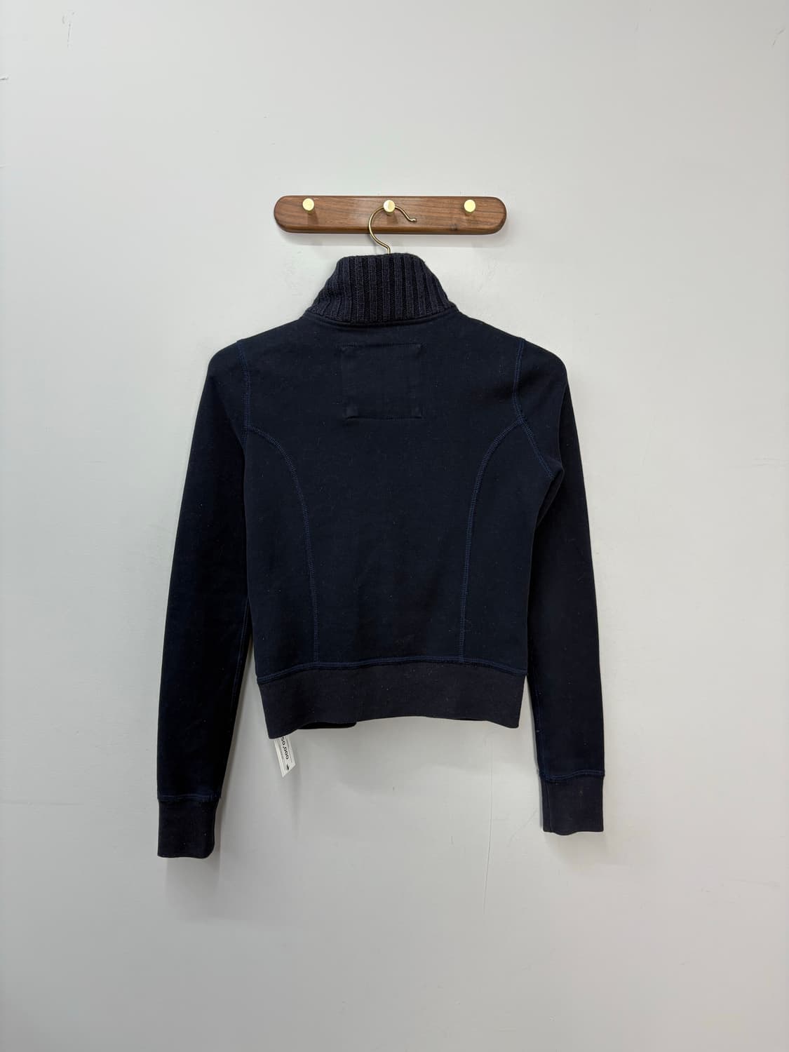 아베크롬비 네이비 순록로고 버튼 숄카라 니트 가디건 A2978 상품이미지4