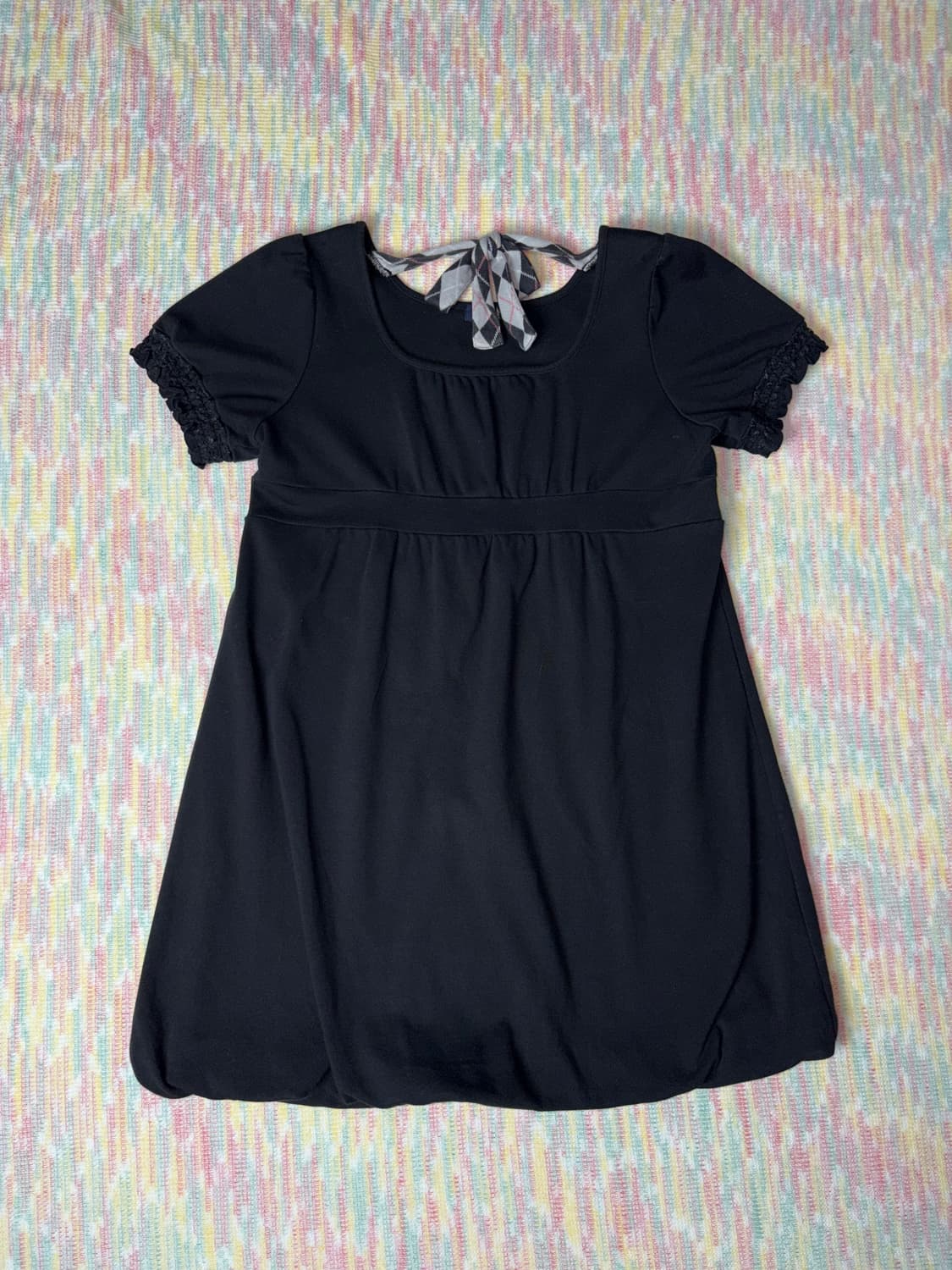 이스트보이 블랙 퍼프 반소매 원피스 상품이미지4