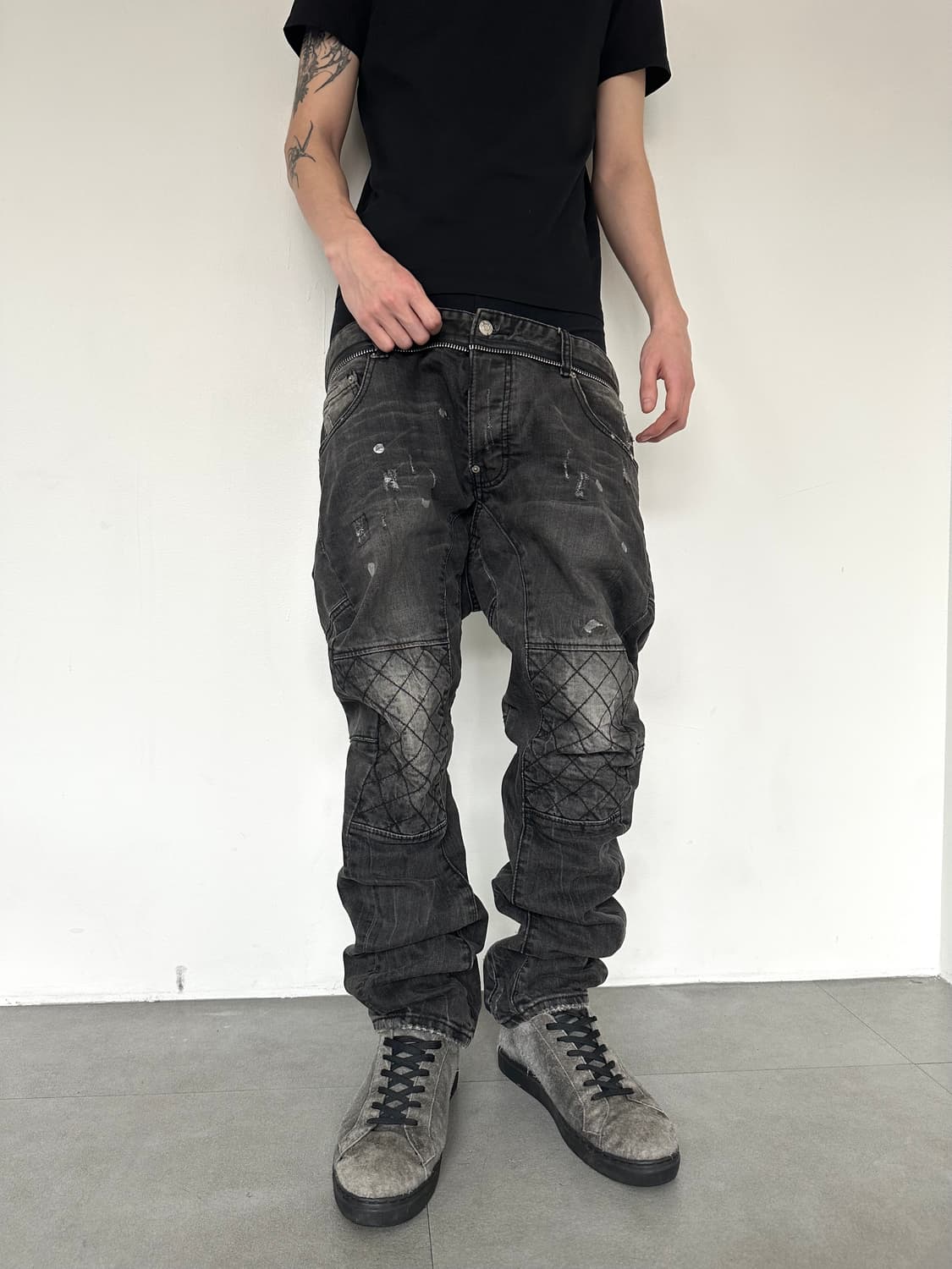 디스퀘어드 아카이브 아머 지퍼 새깅진 상품이미지1