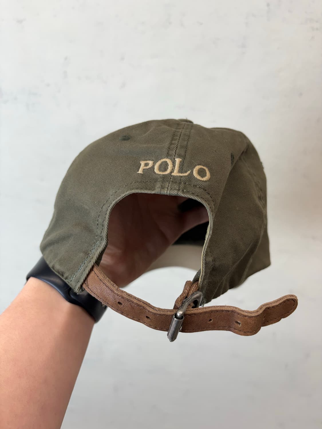 폴로랄프로렌 빈티지 카키 볼캡 상품이미지4