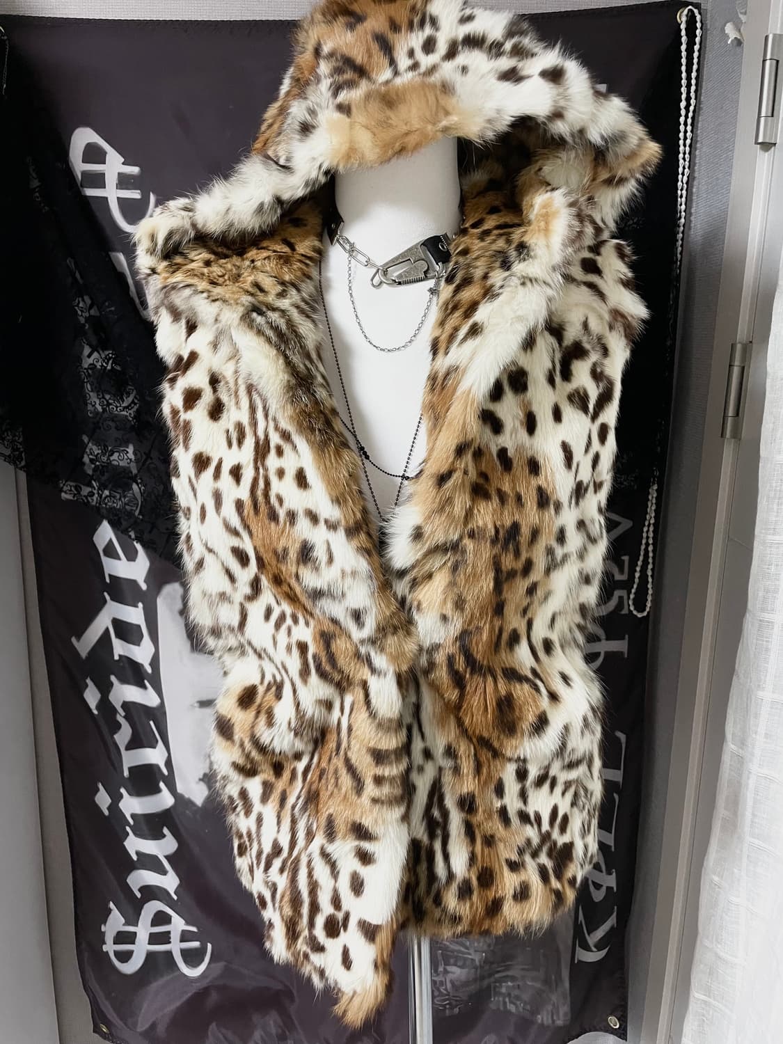 빈티지 리얼퍼자켓 베스트호피후드조끼 오네갸루00s베메클펑크니혼진핀터깔 상품이미지4