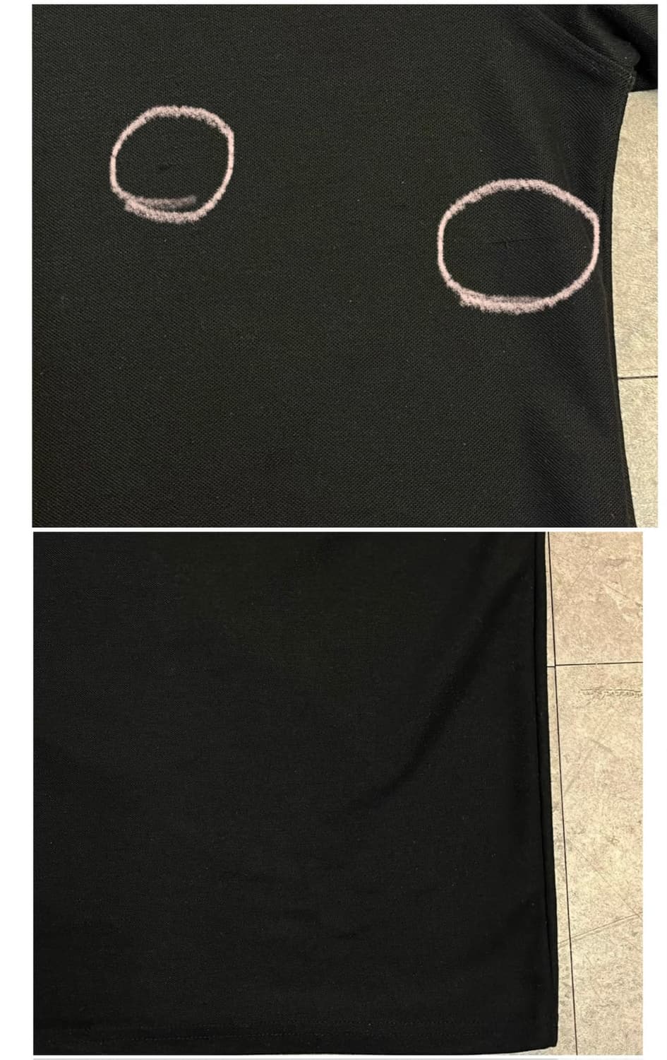 메종 키츠네 반팔 카라티 블랙 #csz3788 상품이미지8