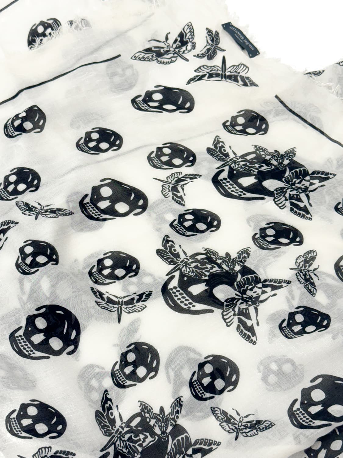 Alexander McQueen Skull Print Scarf 상품이미지5