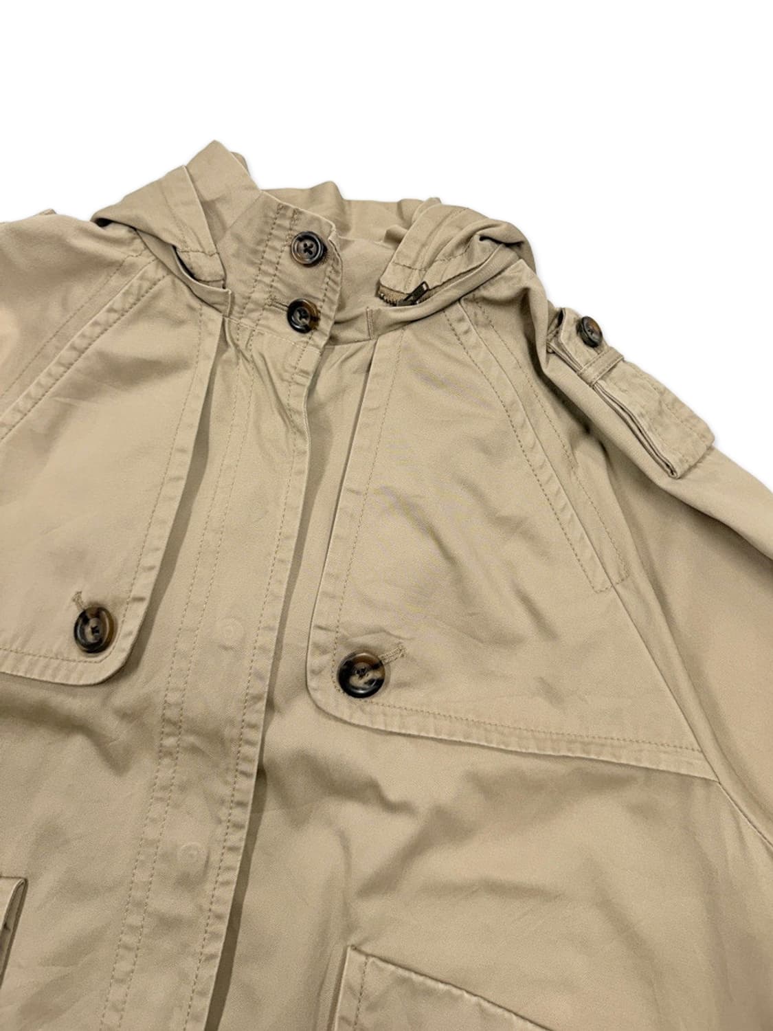 빈티지 BEAMS HEART 베이지 후드 집업 자켓 상품이미지3