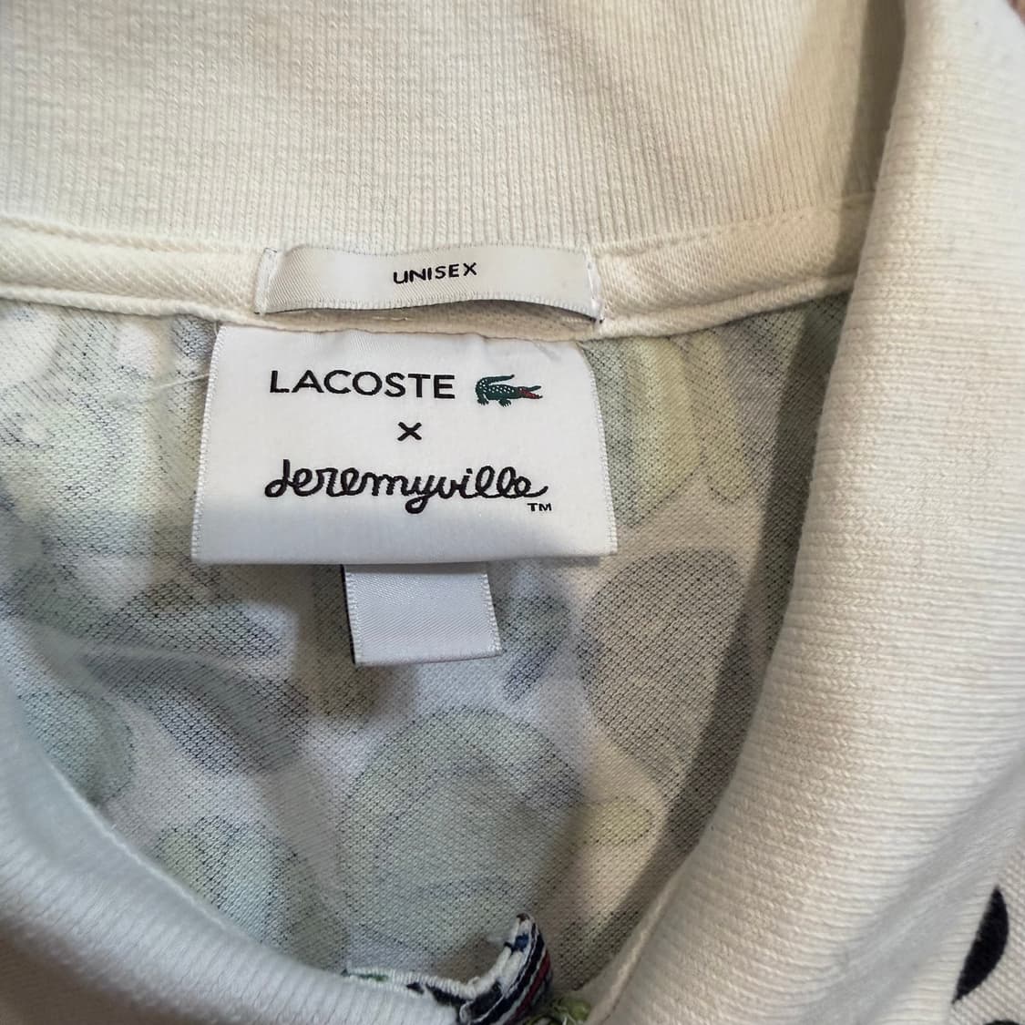 라코스테 x 제레미빌 크로코시리즈 올오버 프린트 폴로 반팔 티셔츠 상품이미지2