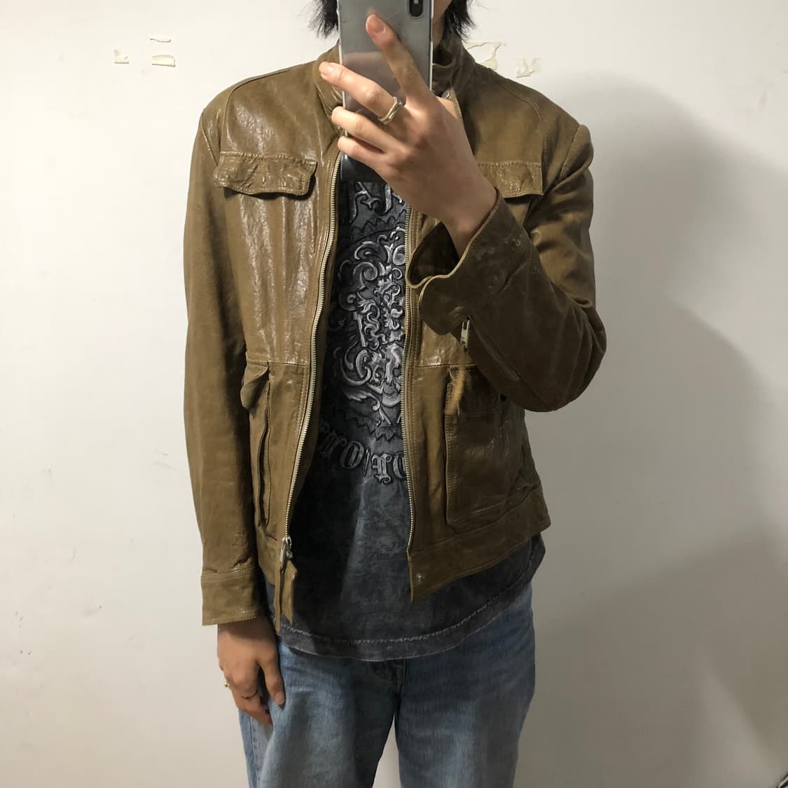 코모도 램스킨 레더자켓 상품이미지3