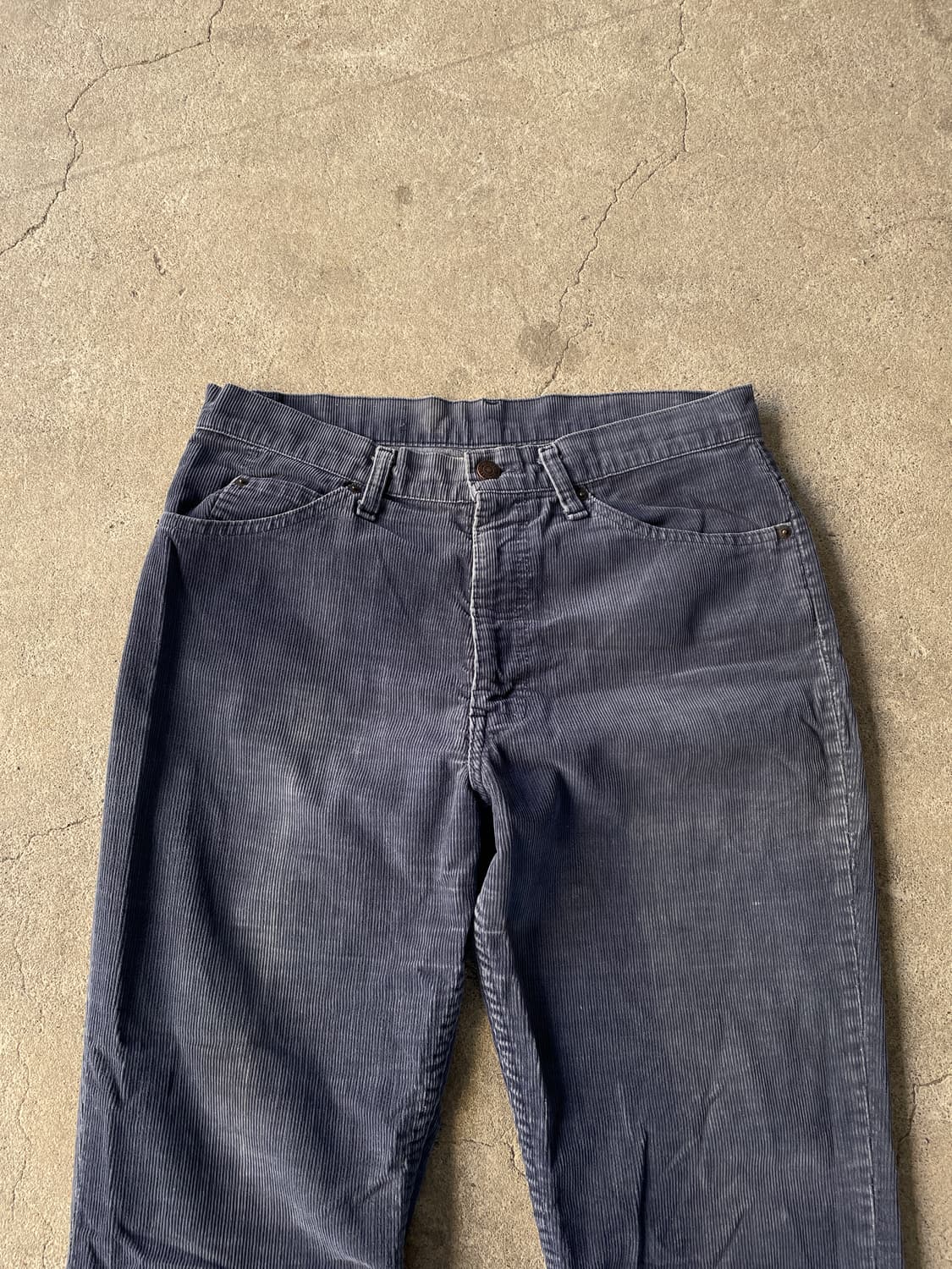 80s Levis 517 Corduroy Distressed Navy 상품이미지6