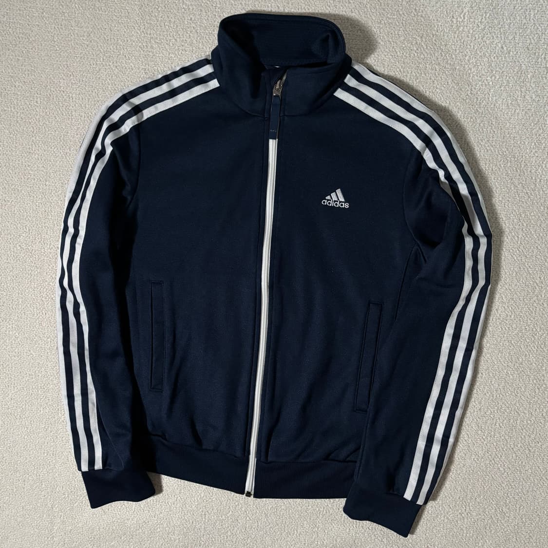 아디다스 네이비 딱붙핏 트랙탑 져지 상품이미지1