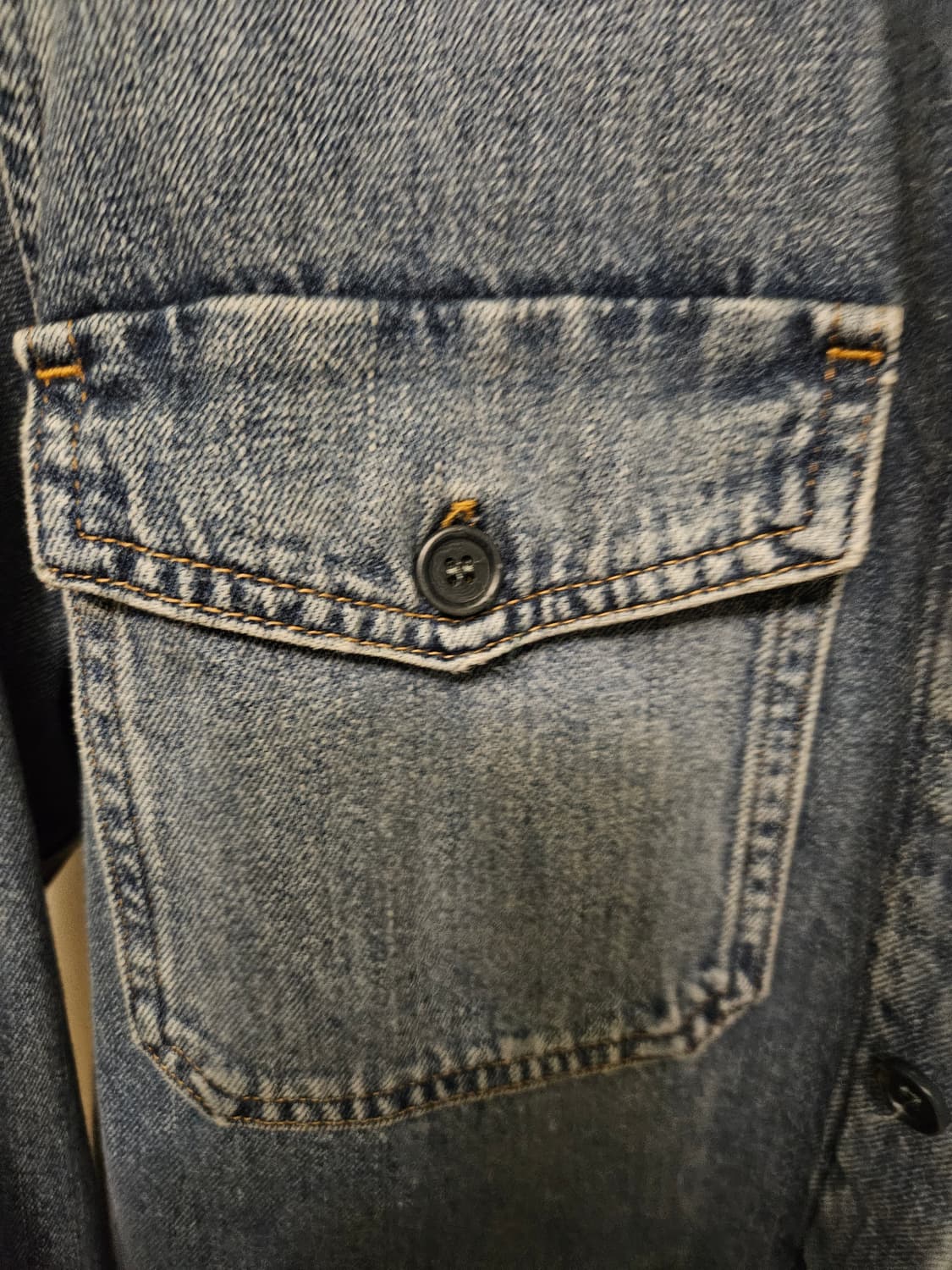 COS 빈티지워싱 데님셔츠 100사이즈 상품이미지4