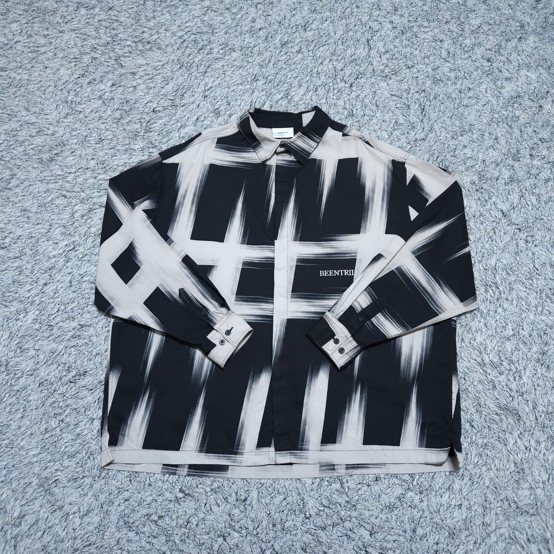 빈트릴Beentrill) XL 남자 오버핏 셔츠남방 / 왕눈이샵 상품이미지1