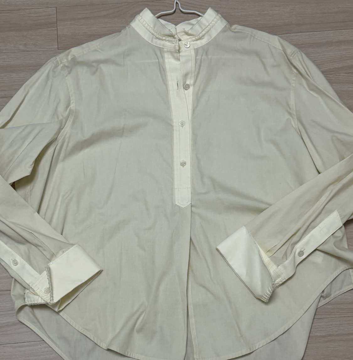 (새상품)렉토 오프화이트 모나코셔츠 상품이미지5