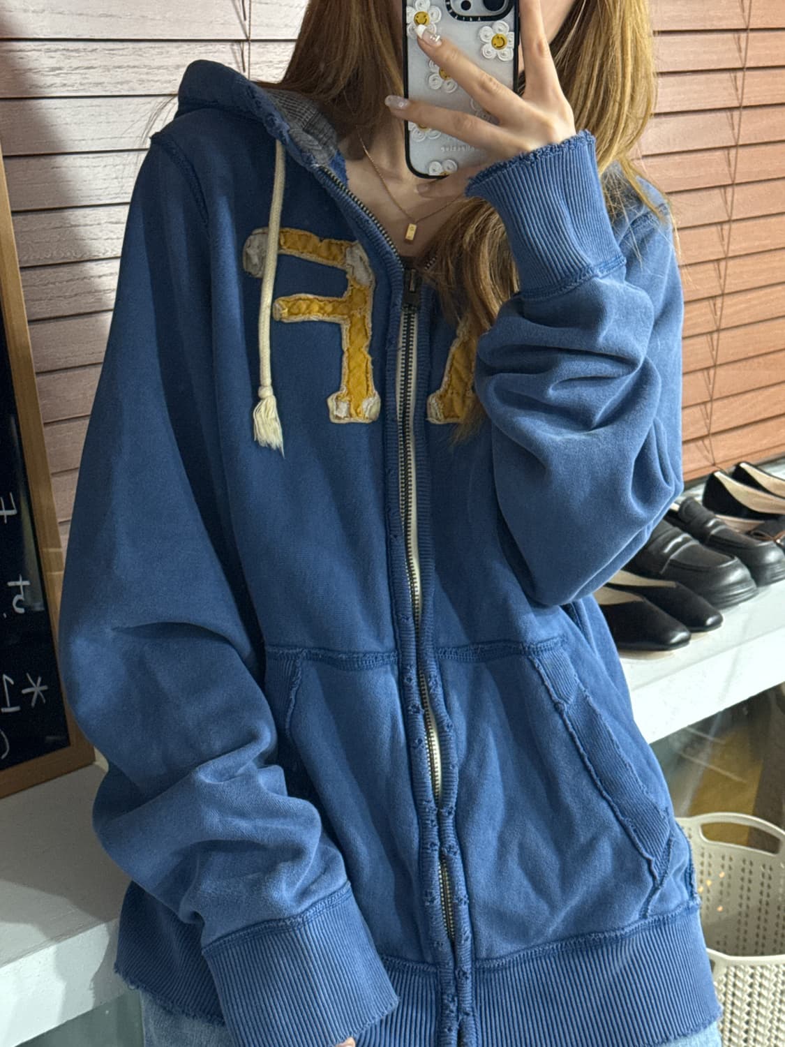 아베크롬비 데미지 후드집업 상품이미지1