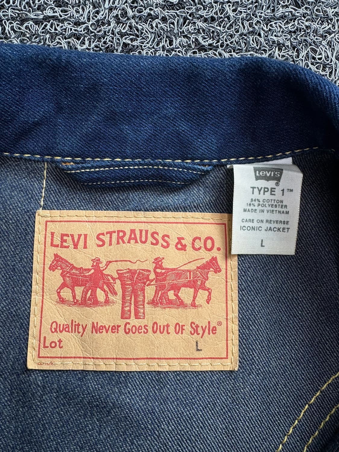 리바이스 TYPE1 웨스턴 데님 트러커 자켓 2697 상품이미지3