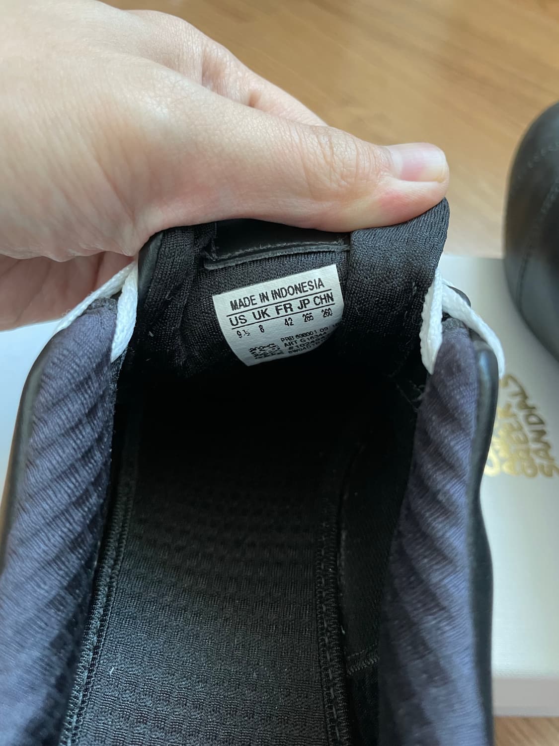 빈티지 아디다스 아스트로그래버 스타일 블랙 레더 가죽 스니커즈 상품이미지3