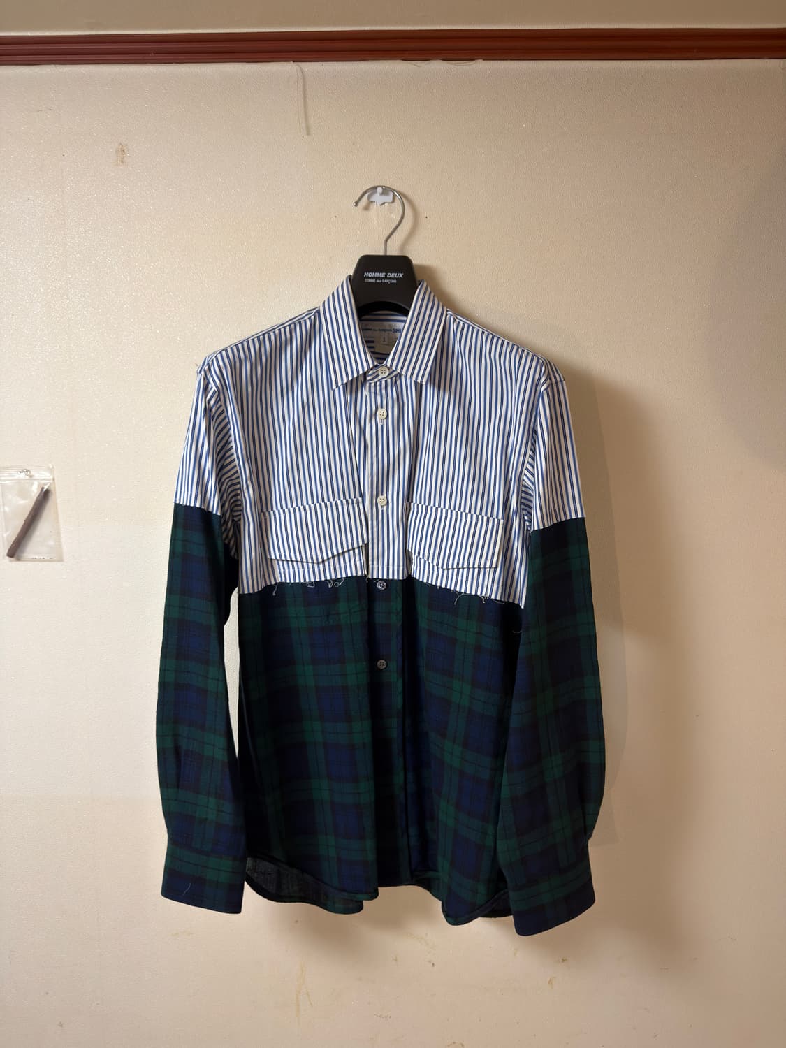 꼼데가르송 셔츠라인 투패턴 셔츠  상품이미지1