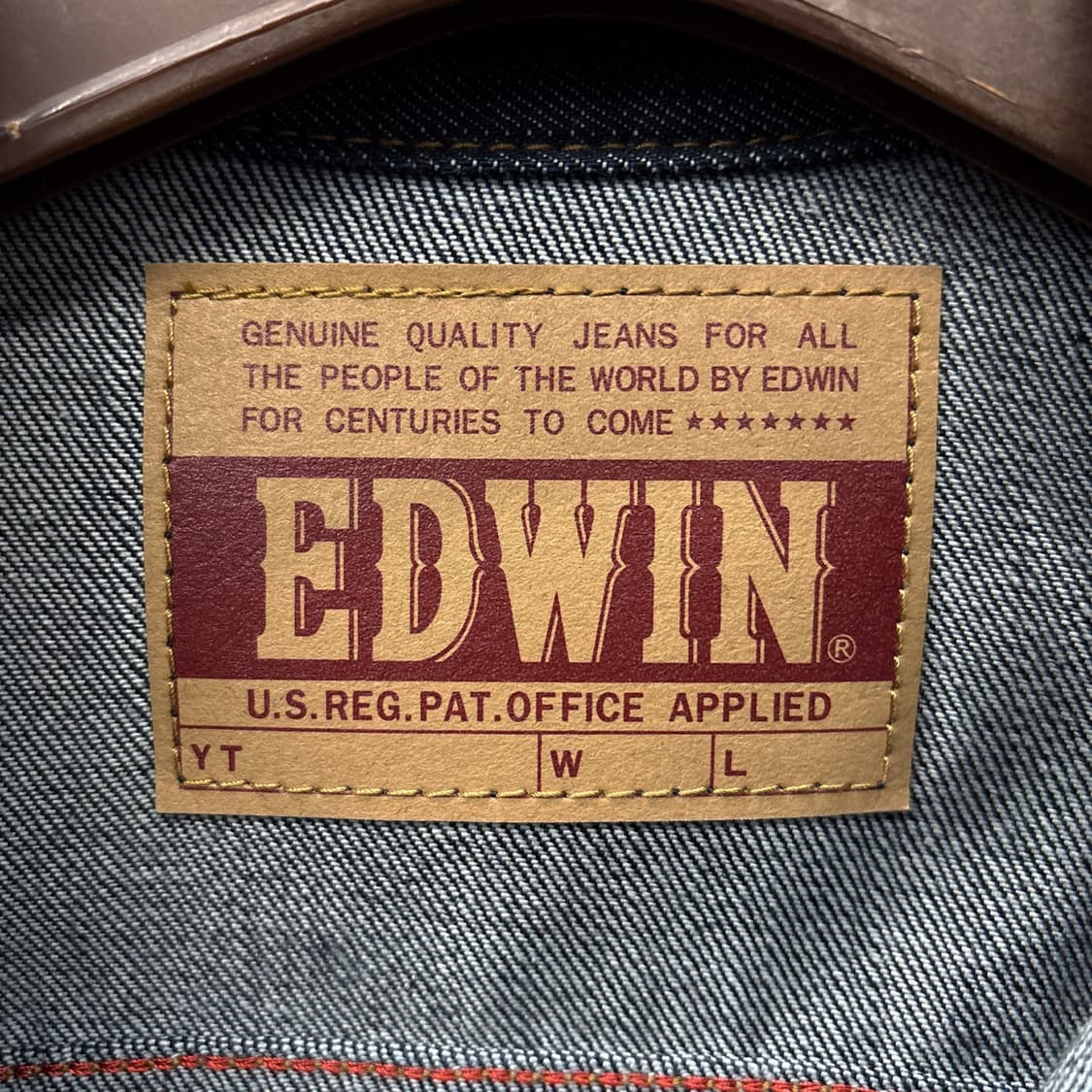 에드윈 46289 타입3 원워시 리지드 데님 트러커 자켓 N1089 상품이미지7