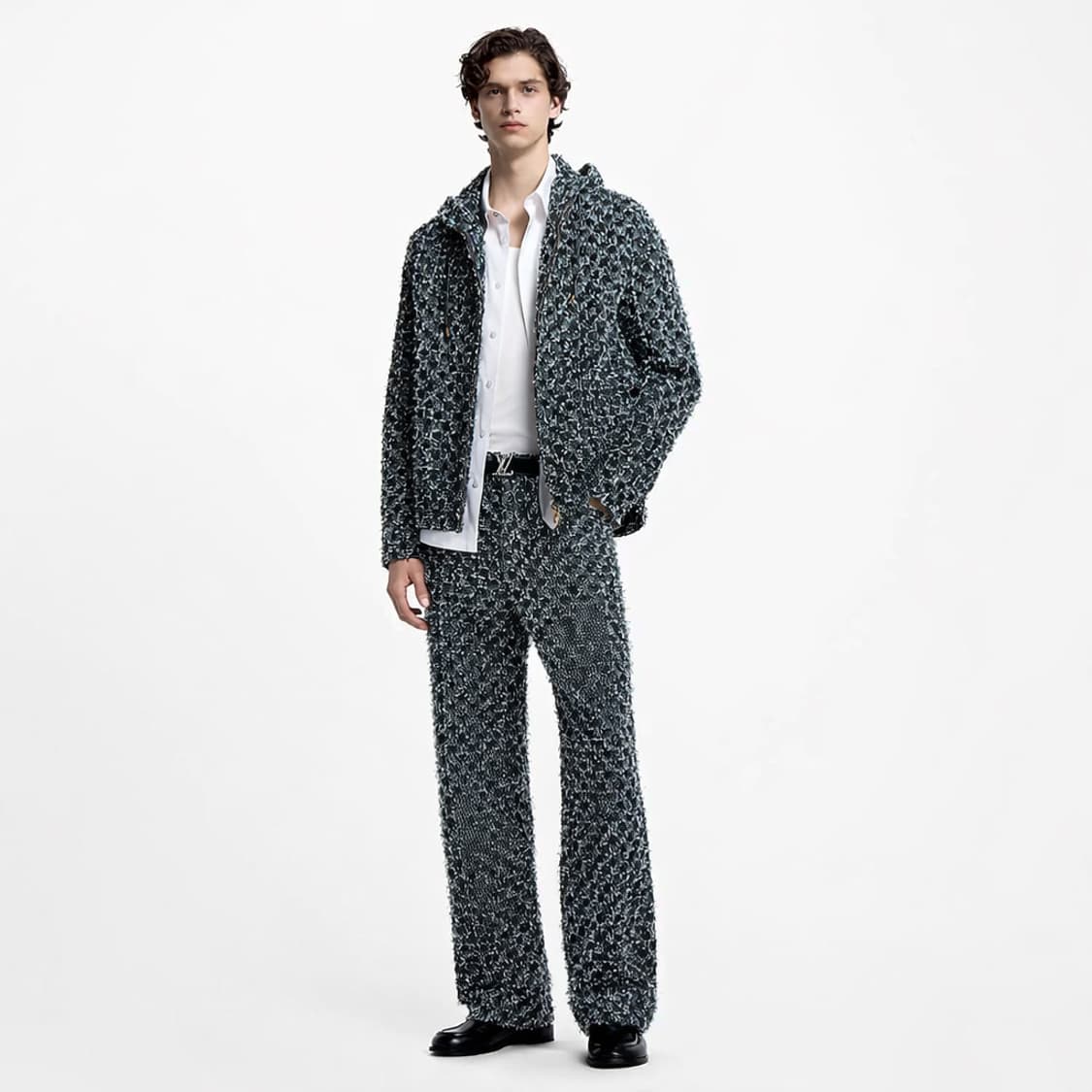 루이비통 플록드 모노그램 데님 바지 스케이트 팬츠 1AHVD6 상품이미지1