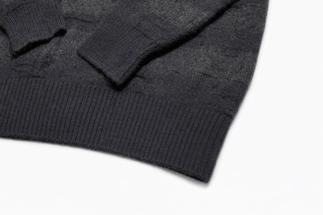 JPN 00s 일본 빈티지 VUMPS 울 앙고라 헨리넥 니트 LL 상품이미지4