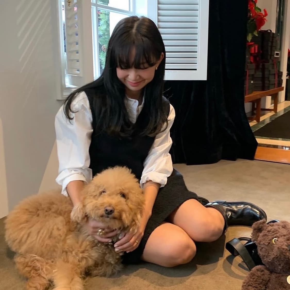 더바넷 Black Angora Knit Vest 니트조끼 상품이미지2