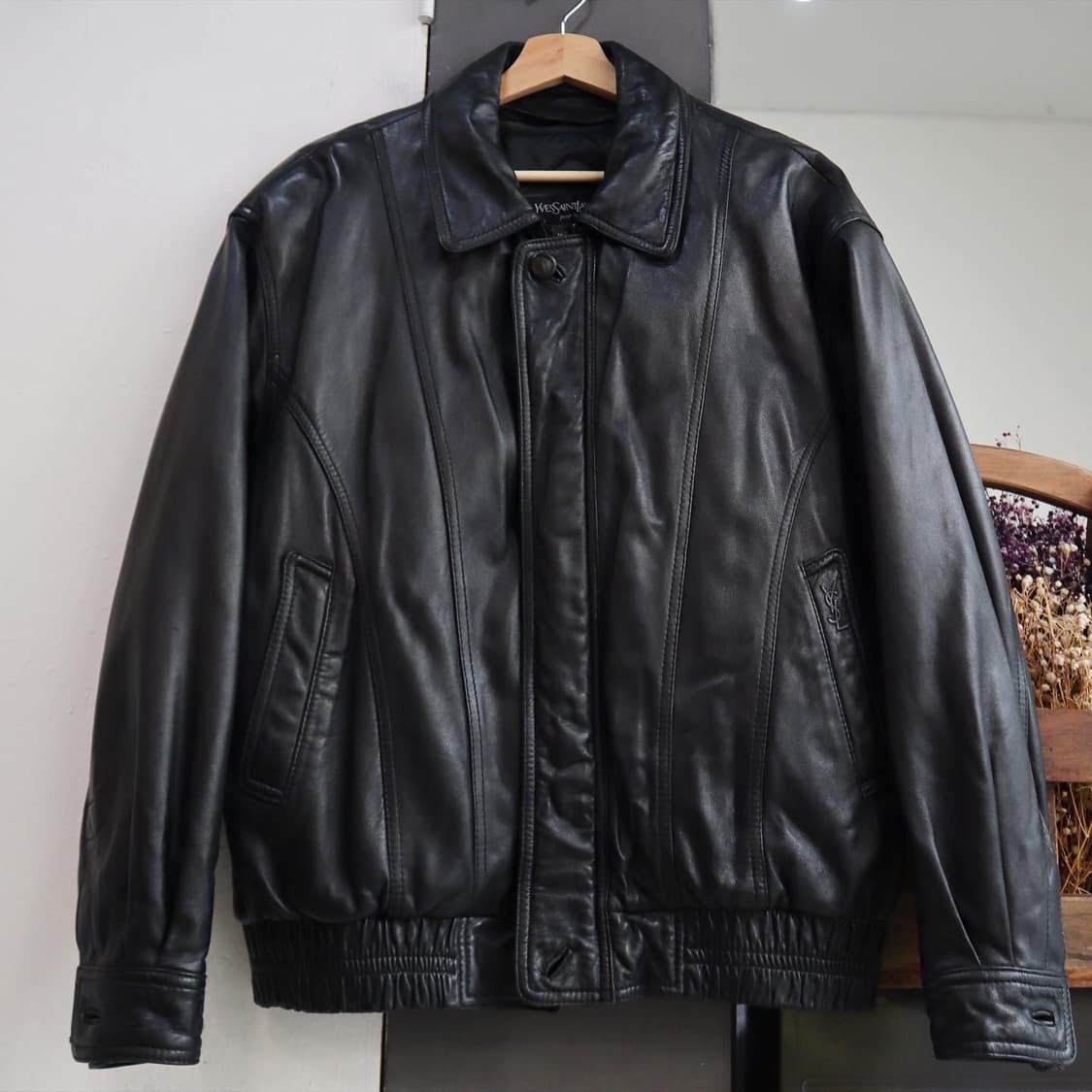 입생로랑 쉽스킨 레더 자켓  상품이미지1