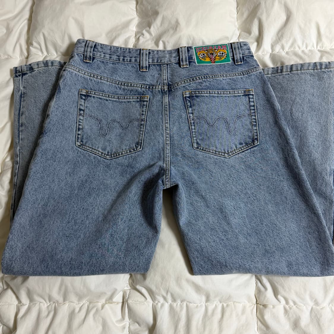 (34) Icecream 아이스크림 핑크 러닝독 데님 팬츠 상품이미지7