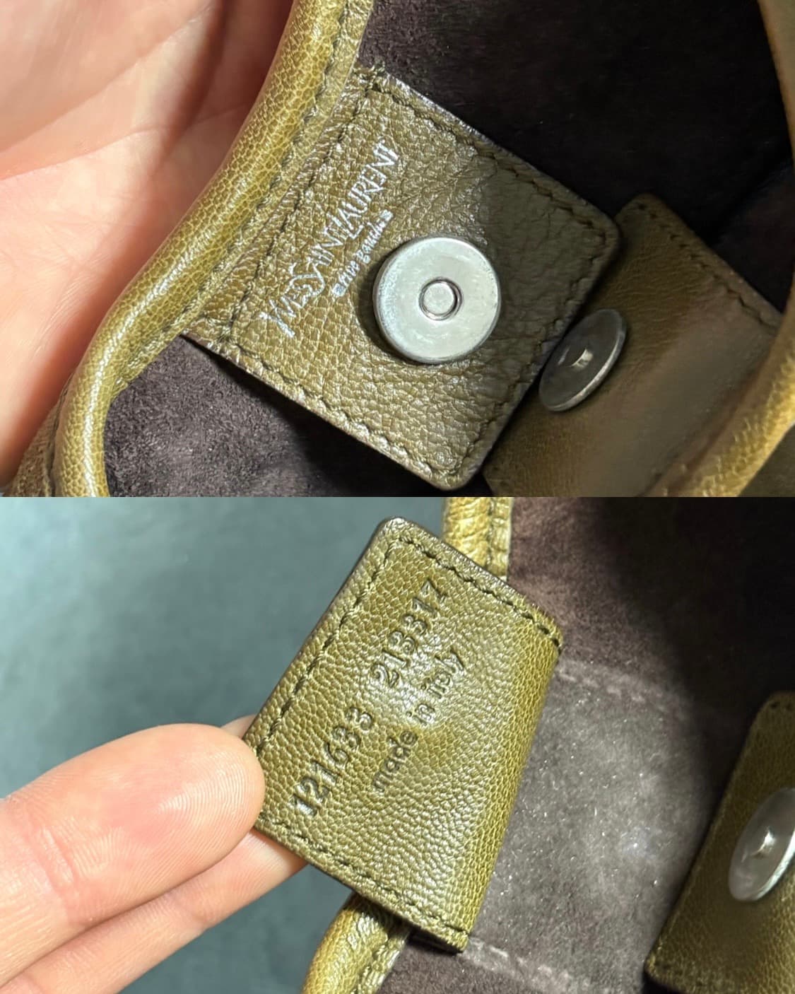 Saint Laurent 생로랑 브라운 스웨이드 백  상품이미지9