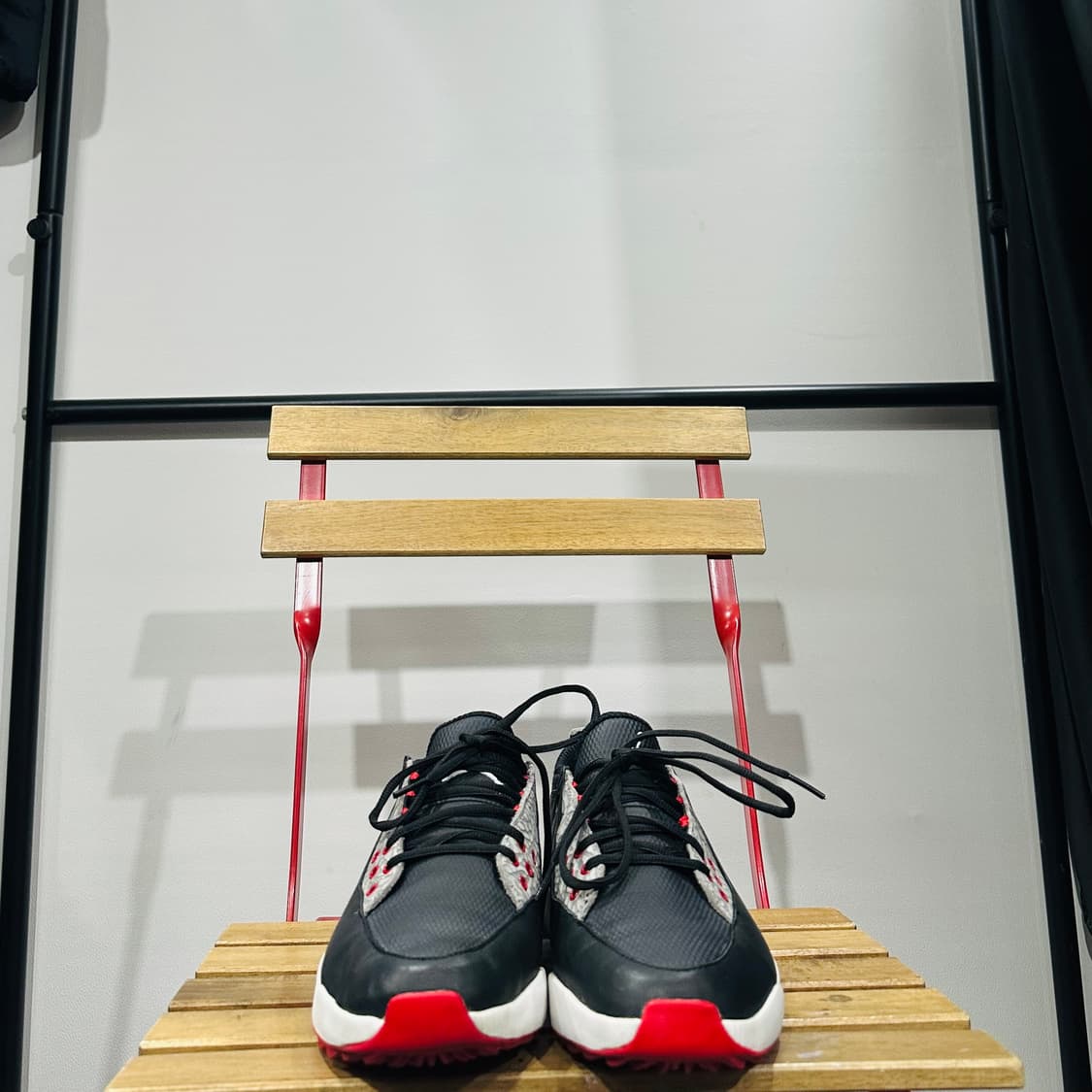 265) 조던 골프화 남성 남자 골프화 ADG 4 레더 블랙/레드 상품이미지2