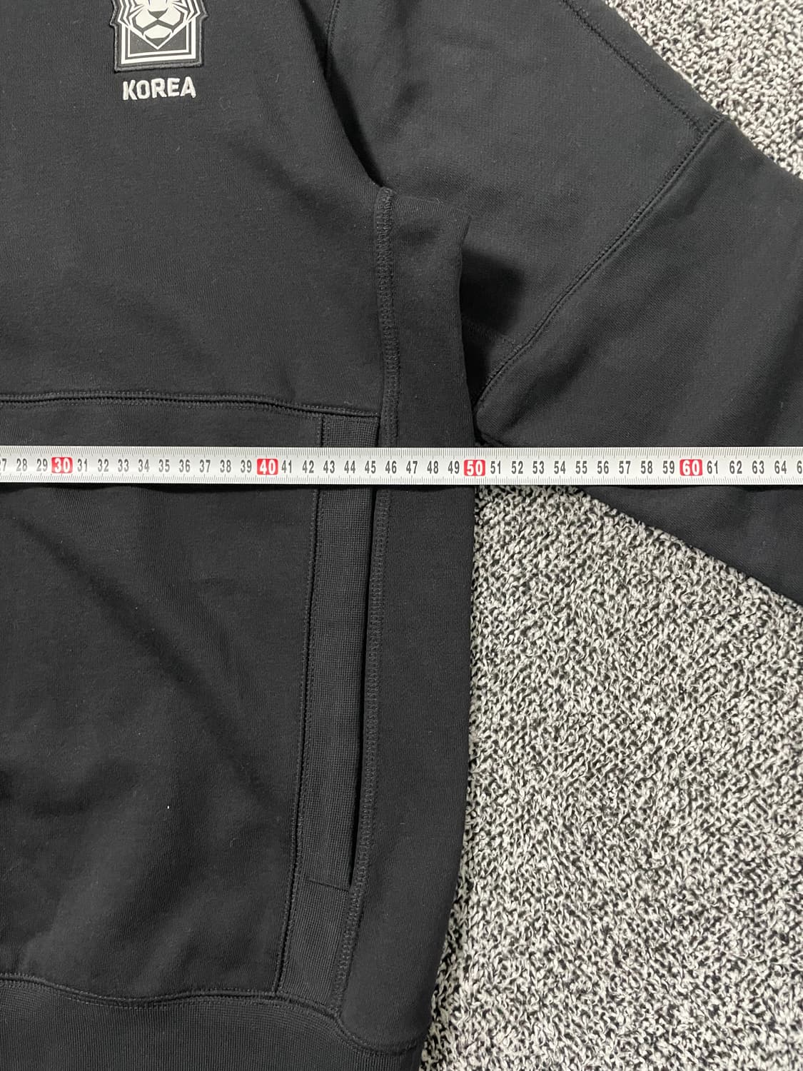 빈티지9. 나이키 대한민국 축구 플리스 풀오버 후드 티셔츠 블랙 상품이미지6