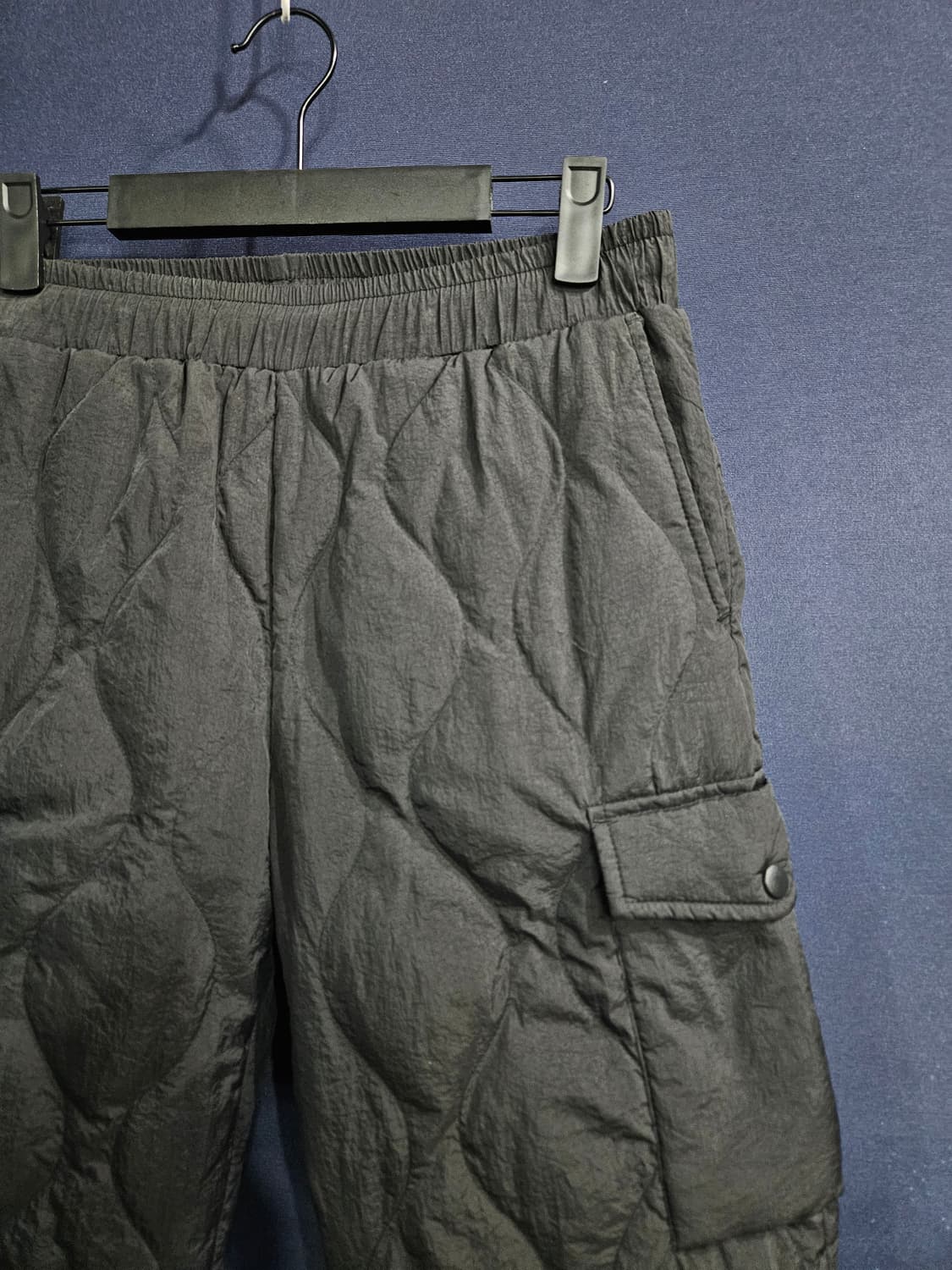 닉스 퀼팅 차콜 남성 허리 28~29 덕다운 패딩 카고 조거팬츠  상품이미지4