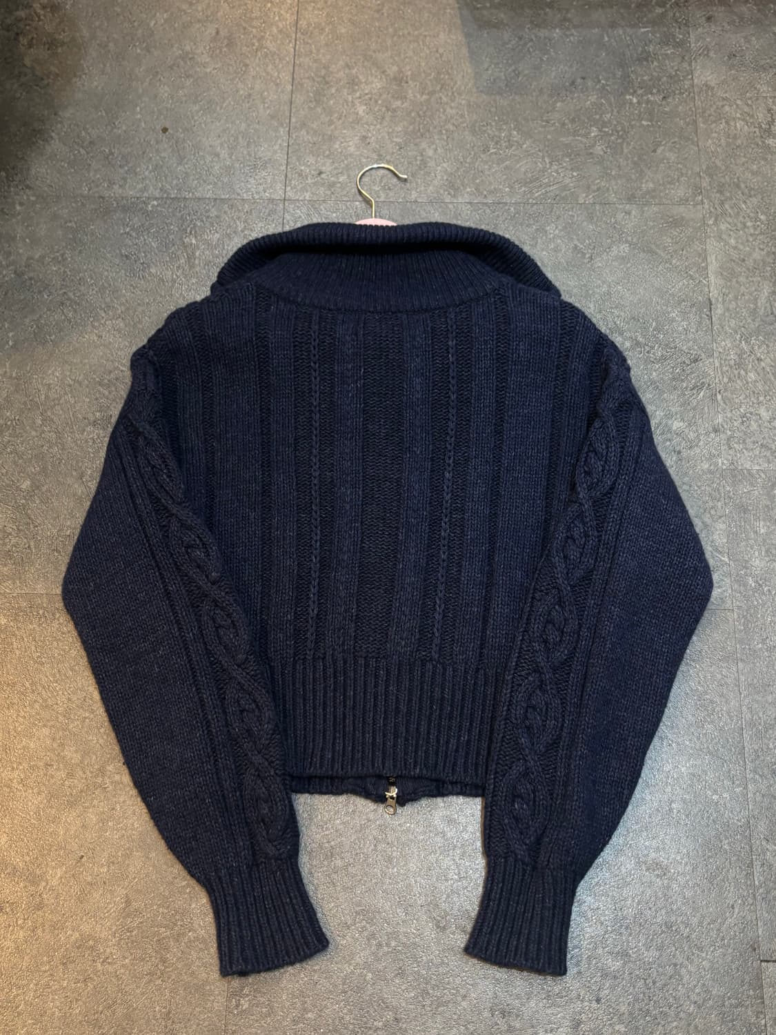 시티브리즈 케이블 꽈배기 니트집업 Free사이즈 상품이미지3