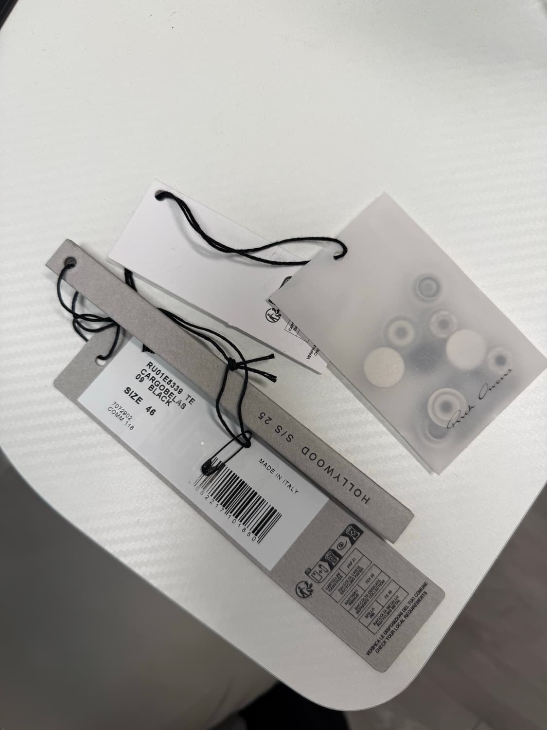 릭오웬스 25ss 벨라할리우드카고팬츠 상품이미지5