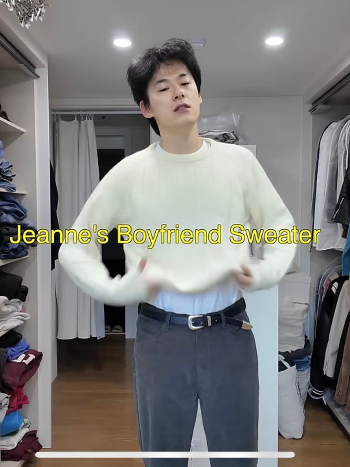 포니테일 보이프렌드 스웨터 상품이미지4