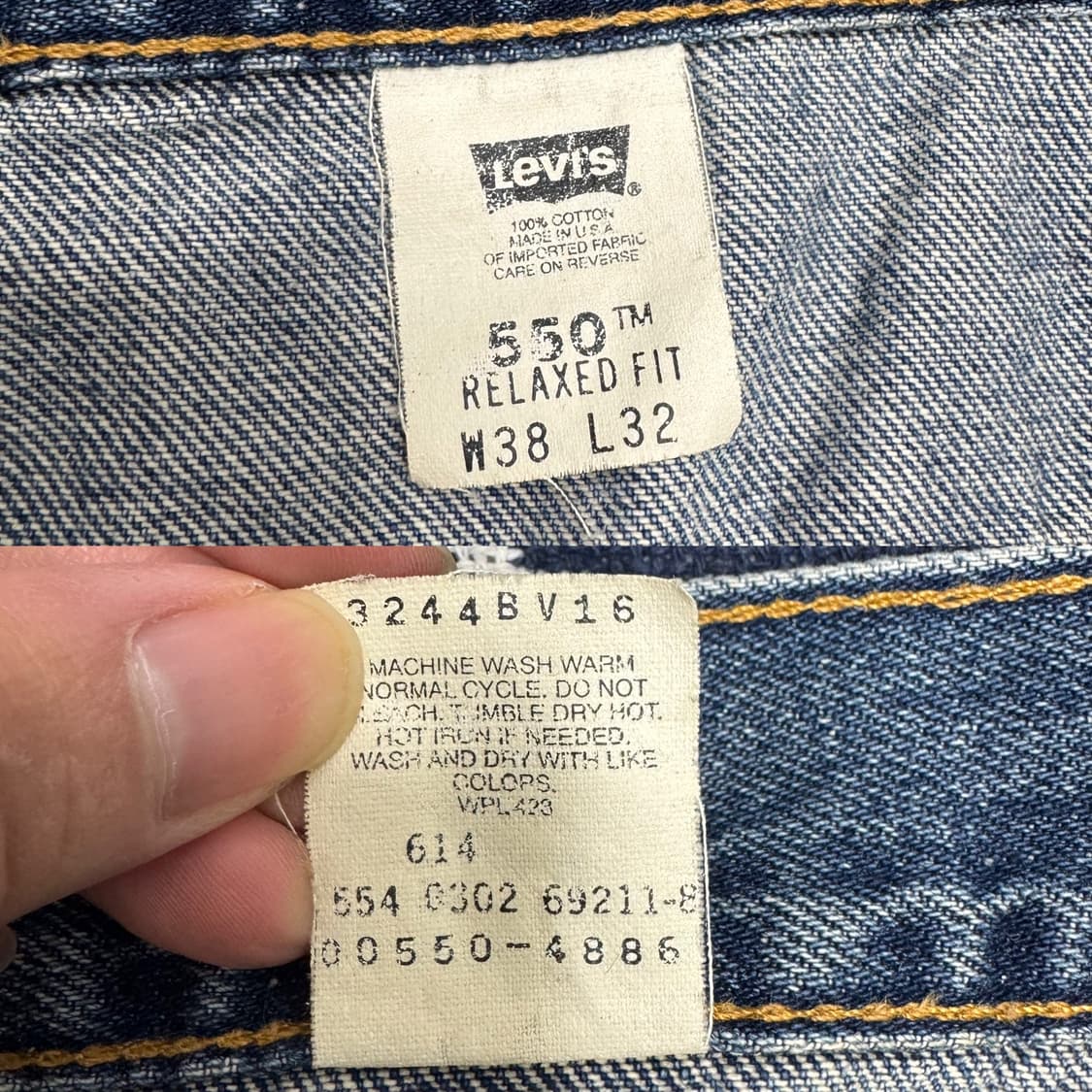 00s 리바이스 550 릴렉스 데님 팬츠 상품이미지10