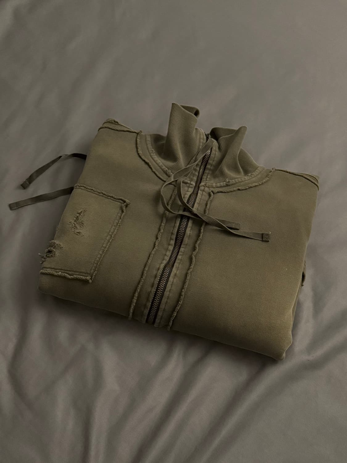 언더마이카 멀티패치 가오어 집업 카키 상품이미지8