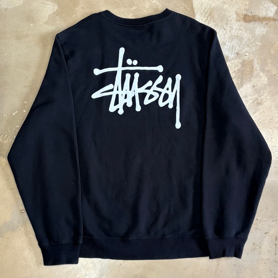 L 스투시 베이직 블랙 맨투맨 상품이미지3