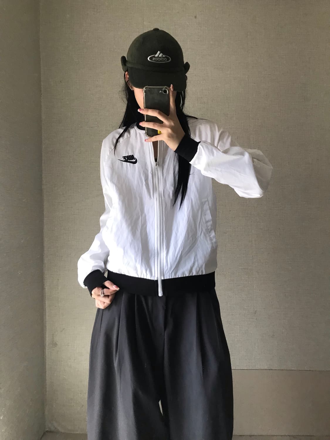 나이키 흰검 바람막이 자켓 상품이미지3