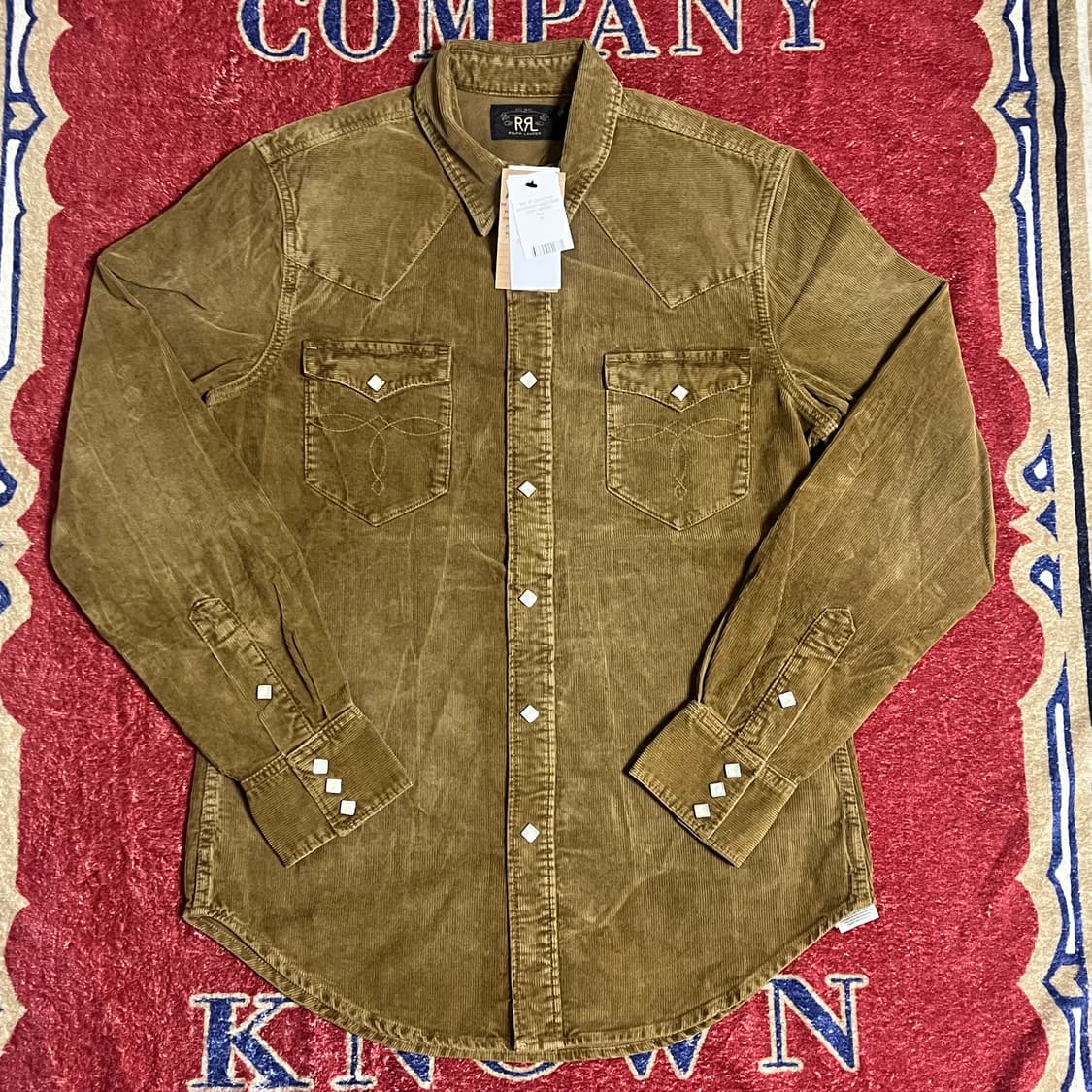 RRL 코듀로이 웨스턴 셔츠 상품이미지2