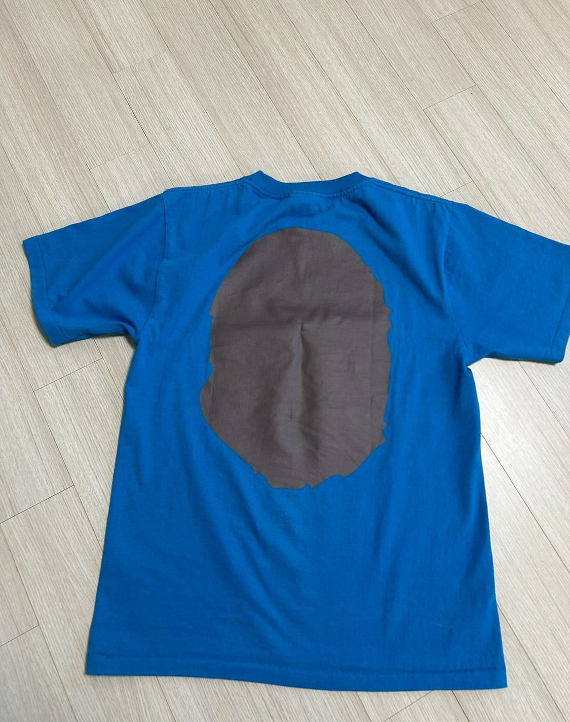 베이프 반팔 블루 s 상품이미지3