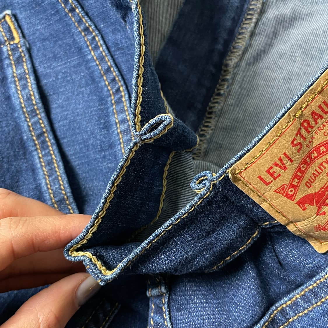 LEVI'S 리바이스513 슬림 스트레이트핏 코튼 데님 팬츠 A00722 상품이미지9