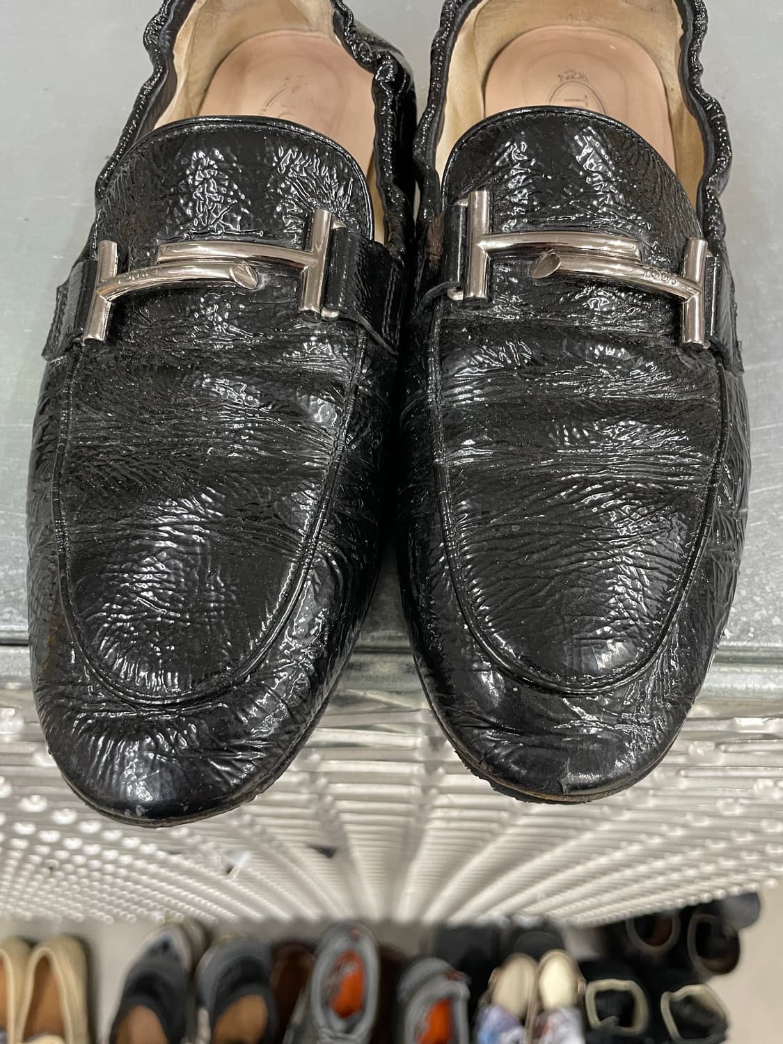 토즈 레더 플랫 로퍼 블랙 39 상품이미지7