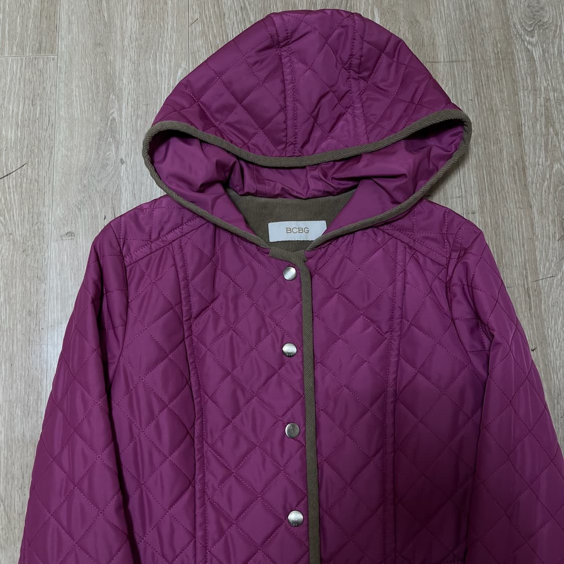 BCBG 비씨비지 여성 후드 퀼팅자켓 44-55 상품이미지2