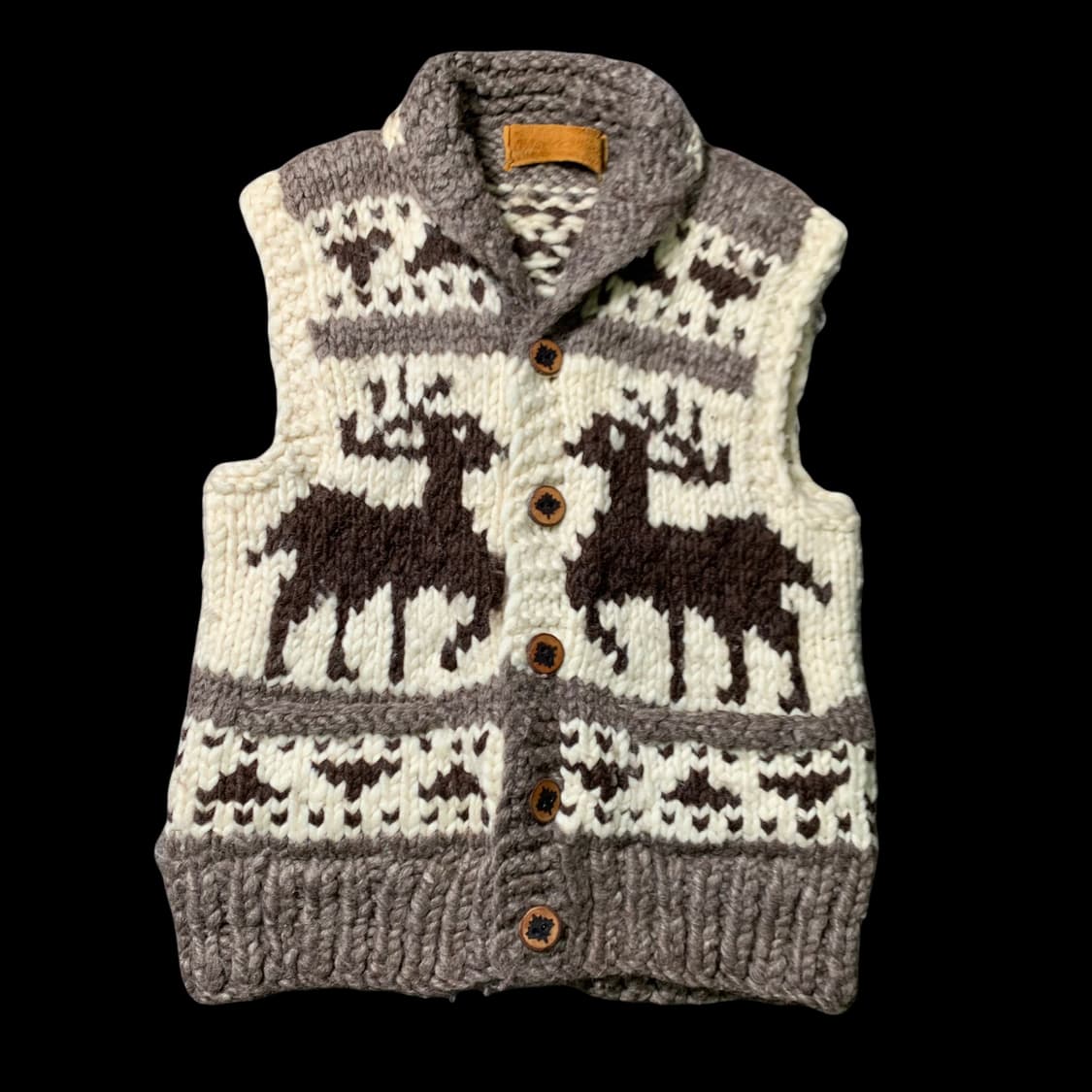 [M~L] 빈티지 헤비울 코위찬 조끼 베스트 상품이미지2