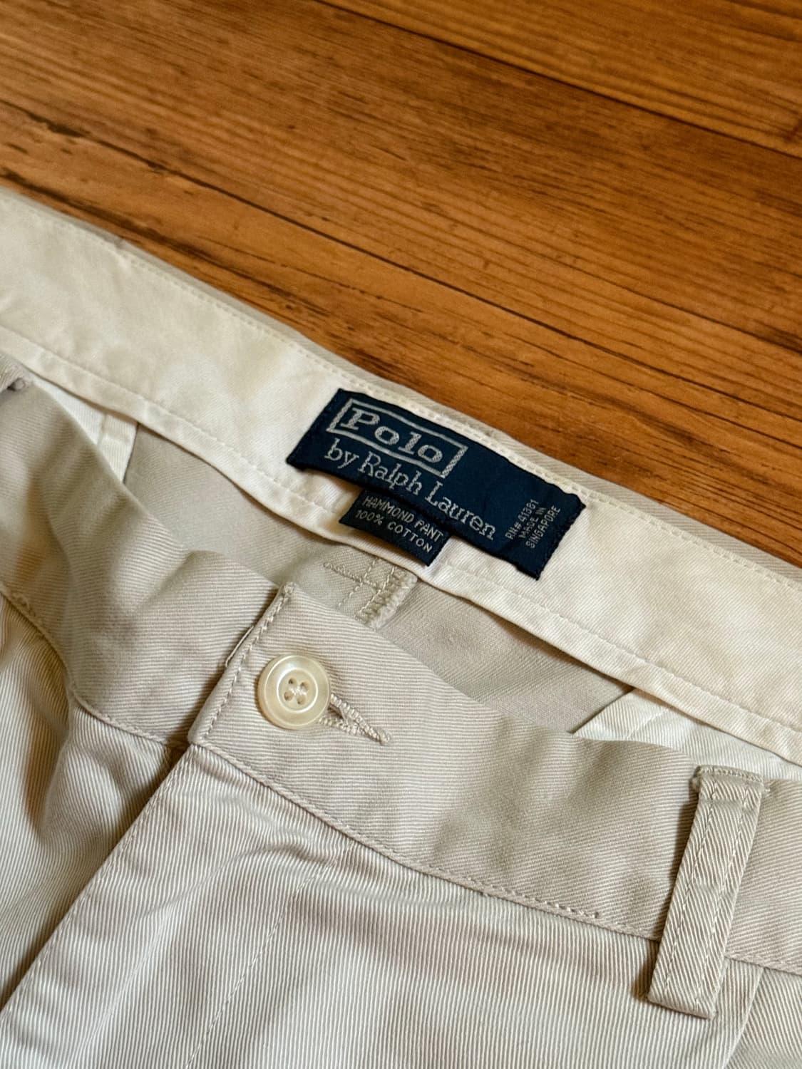 폴로 랄프로렌 투턱 치노 팬츠 베이지 34/30 상품이미지2