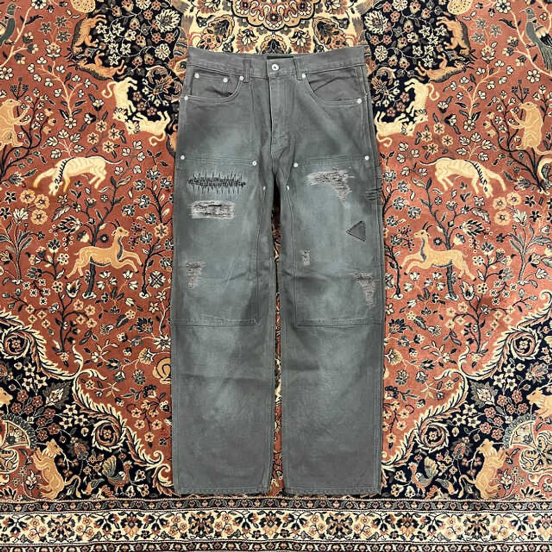 [s] Larry doubleknee pants(boro damage) 상품이미지1
