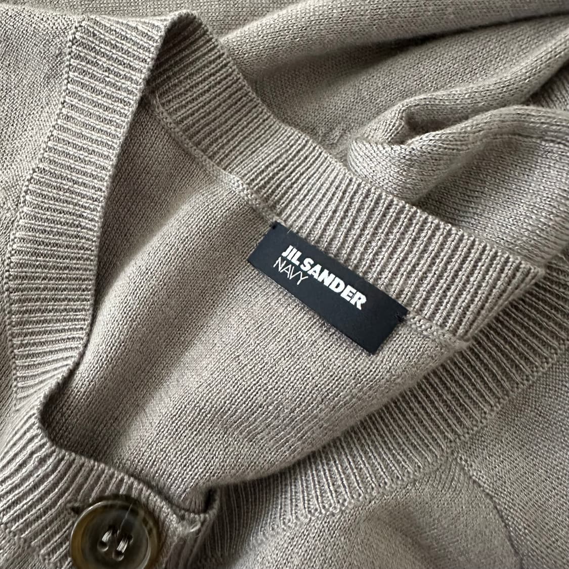 질샌더 jil sander navy 실크 혼방 칠부 가디건 상품이미지5