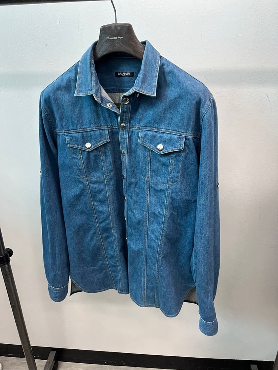 100-105) 발망 데님 셔켓  상품이미지1