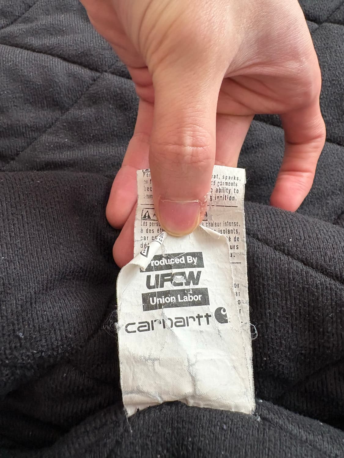 칼하트 덕 액티브 자켓 블랙 blk m made in usa 상품이미지5