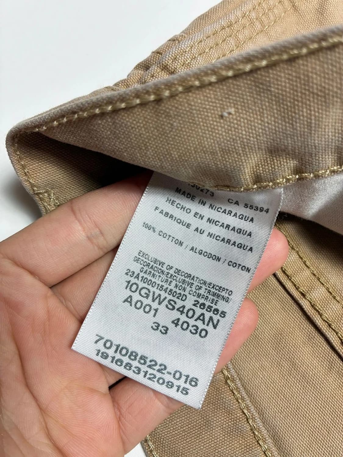 랭글러 Wrangler 카펜터 워크 코튼 팬츠 R1037 상품이미지7