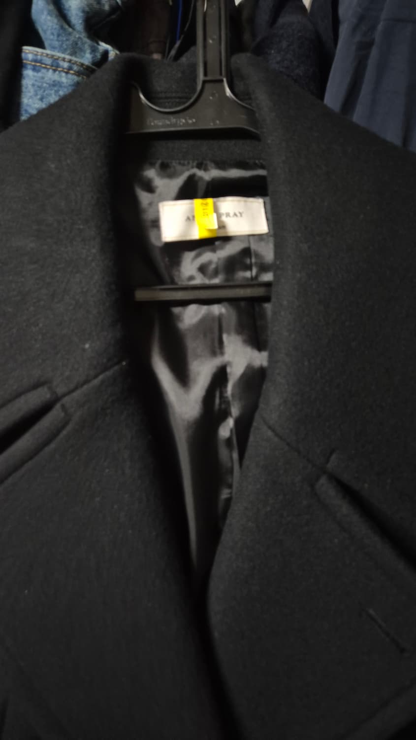 애프터프레이 셔먼 더블 피코트 블랙 M 사이즈 상품이미지4