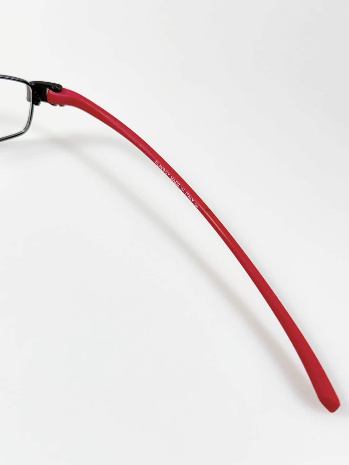 90s PLAYBOY 블랙 레드 메탈 슬림 스퀘어 빈티지 안경 상품이미지7